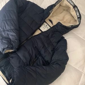 Abercrombie kids 13/14 boys Puffer Jacket Lamb lining inside practically new